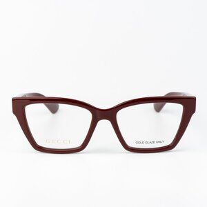 Gucci Women Eyeglasses Burgundy Cat Eye GG1715O 003 BRAND NEW